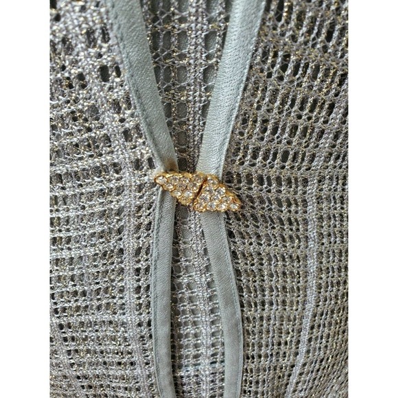 R&M Richards Cream Rayon 2 Piece Top & Maxi Dress - Picture 5 of 11